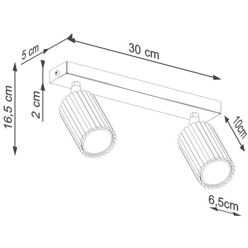  Brilagi - LED spot svetlo CRESTO 2xGU10/10W/230V crna Slike