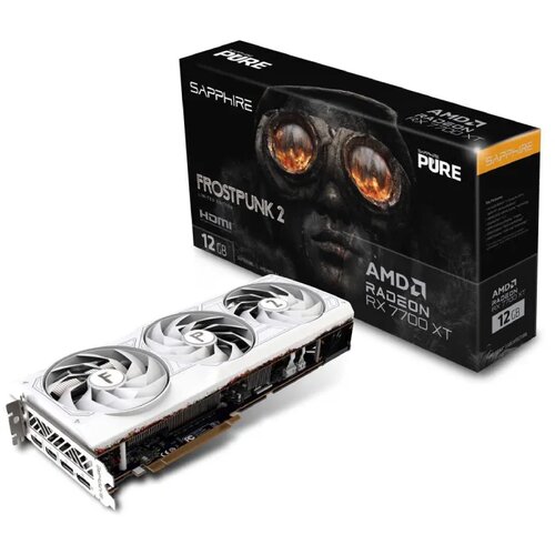 Pure AMD Radeon PURE RX 7700 XT 12GB 192bit Frostpunk 2 Edition 12GB (11335-08-50G) bela grafička karta Cene