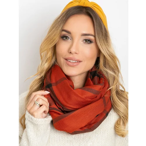 Fashion Hunters Brown checkered scarf