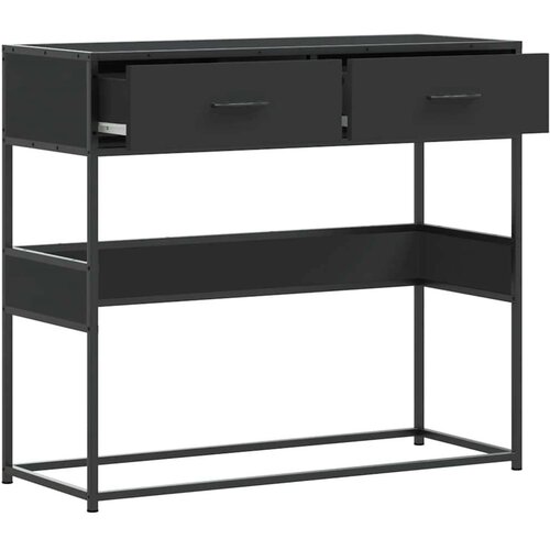 VidaXL konzolni stol crni 90x35x80 cm konstruirano drvo Slike