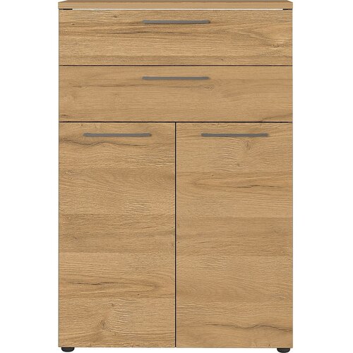 Germania Antracit natural visoka komoda u dekoru hrasta 80x120 cm Agenda - Slike