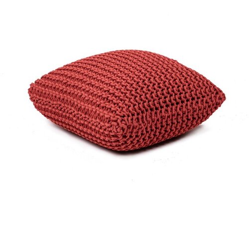 Bonami Essentials Crveni pleten tabure Knit &amp;ndash; Slike