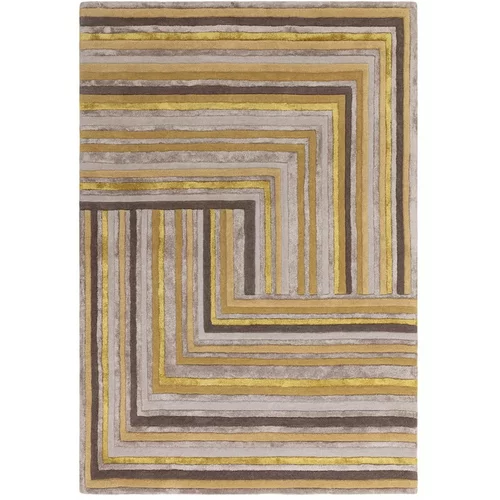 Asiatic Carpets Oker žuti vuneni tepih 160x230 cm Network Gold –