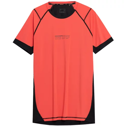 4f Tehnička sportska majica klasično crvena / crna