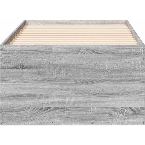  Okvir kreveta s pohranom s ladicama Siva Sonoma 80 x 200 cm Slike
