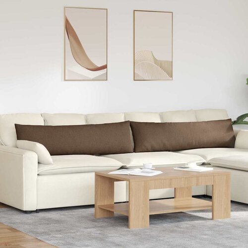 vidaXL jastučići za sofu 2 pcs smeđa 145 x 40 cm tkanina Cene
