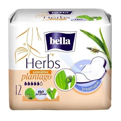 Bella Herbs Plantago vložki brez dišav 12 kos