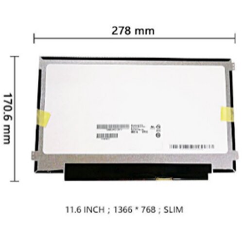  Ekran za laptop 11.6" LED Slim 1366x768 30pin (B116XTN02.2) Cijene