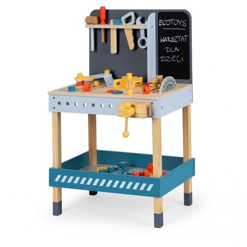 ECO TOYS Stol za igru Mali Majstor od 47 elementa Slike