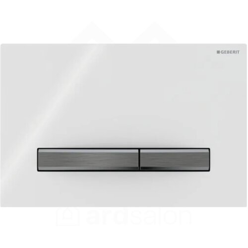 Geberit Sigma50 Square tipka za dvokoličinsku tehniku ispiranja bela/crni hrom 115.671.11.2 Cene
