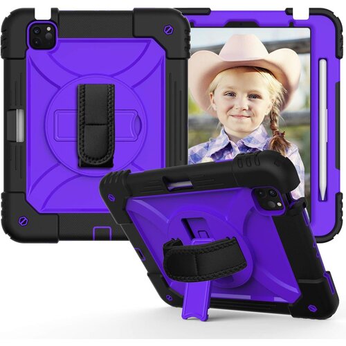 JTech Ohi&scaron;je za iPad Air 5/Air 4/Pro 11" Stojalo in trak za ramo vijolično, (22025296) Cene