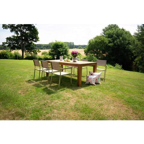 XXXL Vrtna Garnitura Skye, 7-Delni Set, Zložljivi Stoli Cene