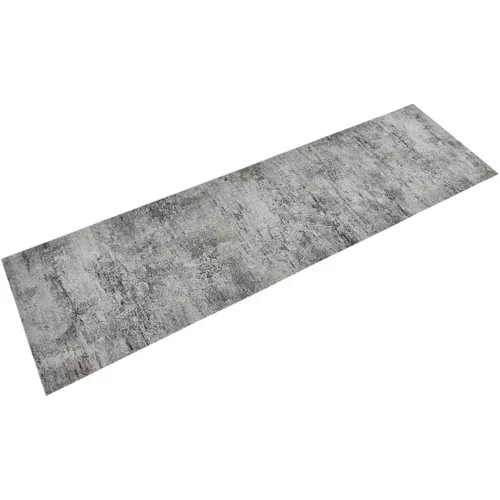 Kuhinjski tepih perivi s uzorkom betona 45 x 150 cm baršunasti