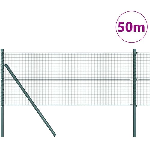  Zavarena žičana ograda za fiksaciju 50 x 0,6 m Zelena Mreža Slike