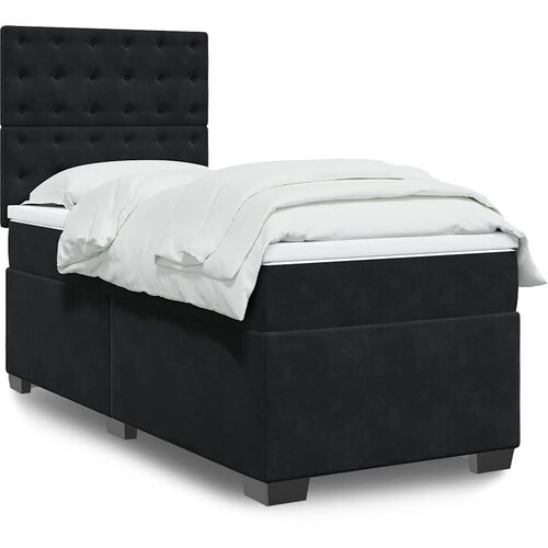 Box spring krevet s madracem crni 80 x 200 cm bar&scaron;unasti Cijene