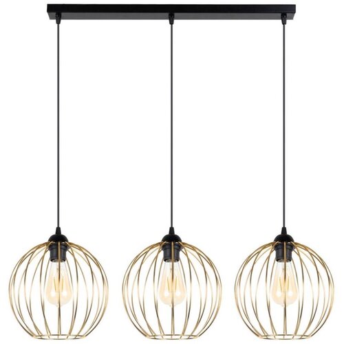  Luster na sajli MATT 3xE27/60W/230V crna/zlatna Cene