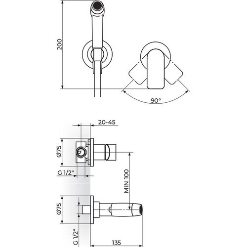 Rosan S2 Black uzidna baterija za bide 239502B Cene