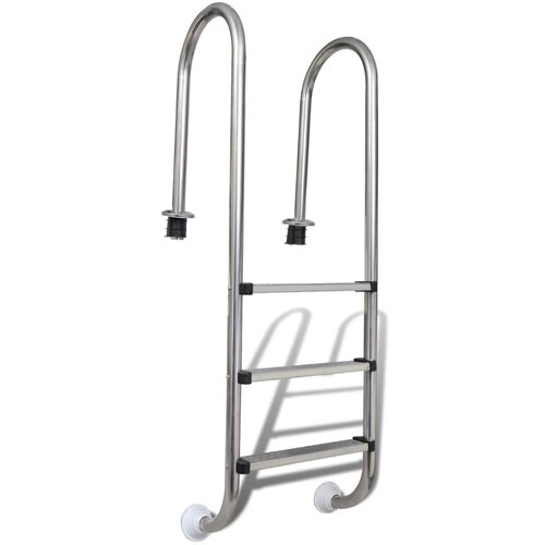  Ljestve za bazen s 3 stepenice od nehrđajućeg čelika 304 120 cm Slike