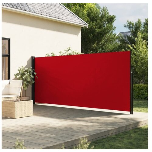 VidaXL Zložljiva stranska tenda rdeča 180x500 cm Slike