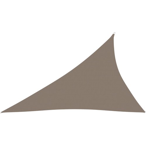 vidaXL senčno jadro oksford blago trikotno 4x5x6,4 m taupe Cene