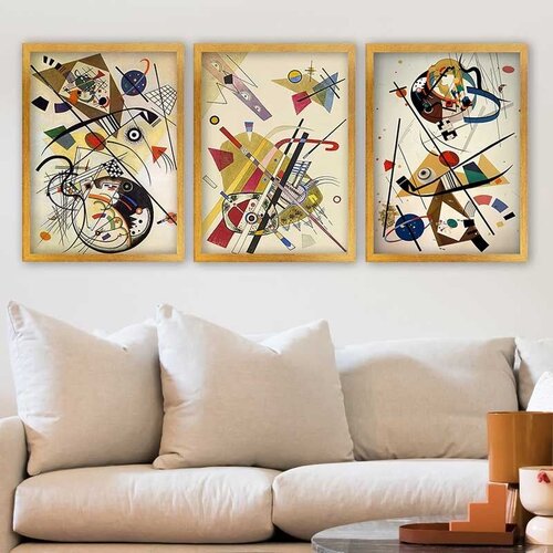 Wallity Set uramljenih slika 3AC_UN2962870, 3 Dela Cene