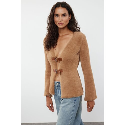 Trendyol Mink Covered Knitwear Cardigan Slike