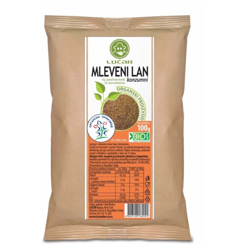 Lucar Mleveni lan LUČAR organski 100g Cene