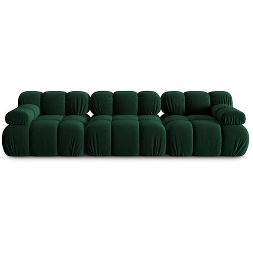 Micadoni Home zelena žametna sedežna garnitura 282 cm bellis &amp;ndash; Slike