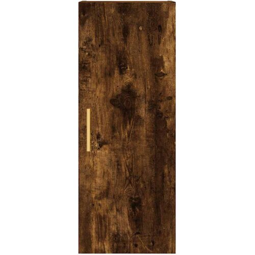  Visoka komoda dimljeni hrast 34,5x34x180cm konstruiranog drva Slike