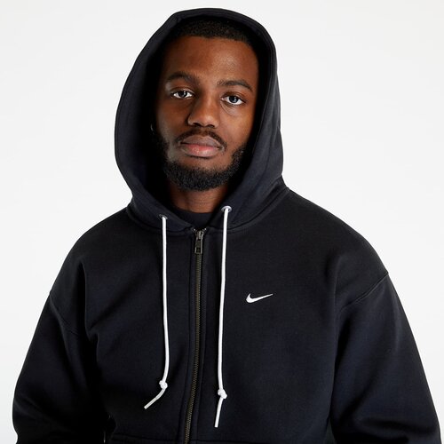 Nike Solo Swoosh Full-Zip Hoodie Black/ White Slike