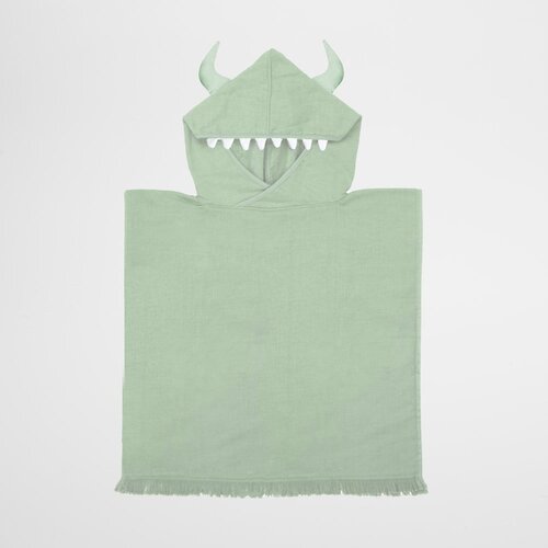 Sunnylife Zelena otro&amp;scaron;ka brisača za plažo s kapuco Monster, 3-6 let Slike