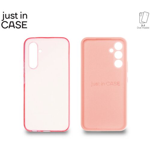 Just In Case maske za A54 5G 2u1 extra case mix roze Slike