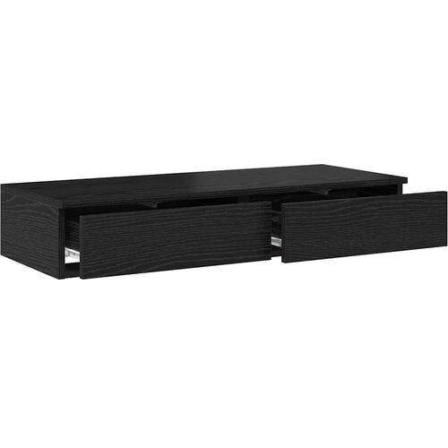  Ladice za krevet s ladicama Crni hrast 90 x 36,5 x 16,5 cm Slike