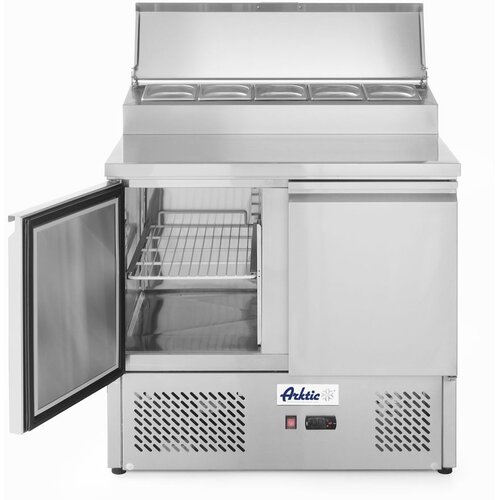 ARKTIC Pult za salatu sa dvoja vrata i uzdignutim GN ekranom 300L, 230V/310W, 900x702x(H)1265mm Cene
