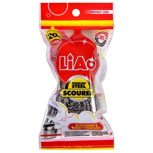 LIAO Žica za Sudove H130043 2/1 &amp;ndash; Inox Žice za Ribanje &amp;Scaron;erpi/ Tiganja i Posuđa 20 g Slike