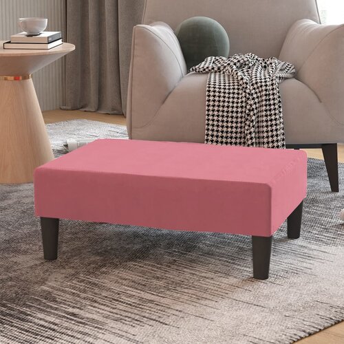 The Living Store Stolček za noge roza 78x56x32 cm žamet - Stolček Za Noge, (21419748) Cene