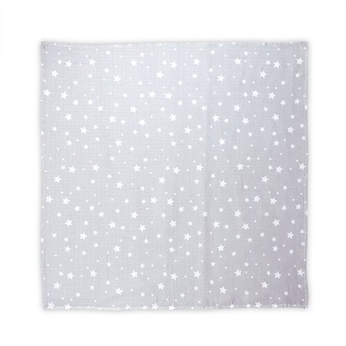 Lorelli dekica za previjanje muslin 80/80 Cm Grey With Stars Cijene
