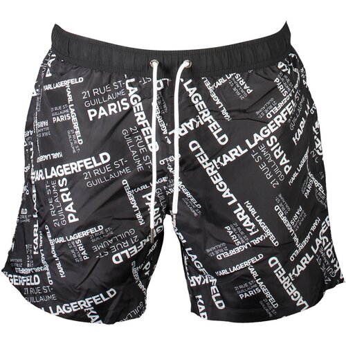 KARL LAGERFELD BEACHWEAR SWIMSUIT BLACK MEN'S BOTTOM Cene