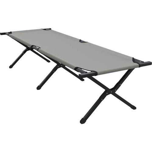  Sklopivi kamperski krevet Siva 193 x 69 x 45 cm Oxford tkanina Slike