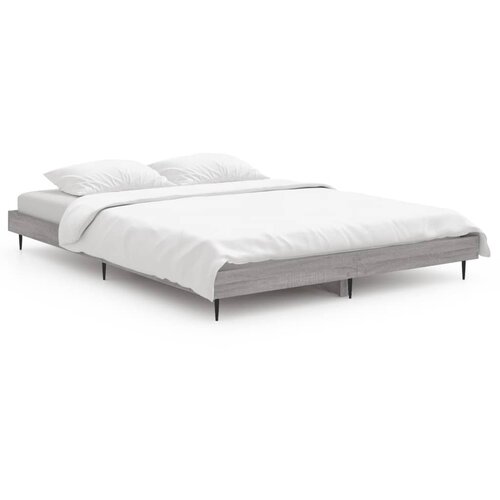  Okvir za krevet boja hrasta 140x190 cm od konstruiranog drva Slike