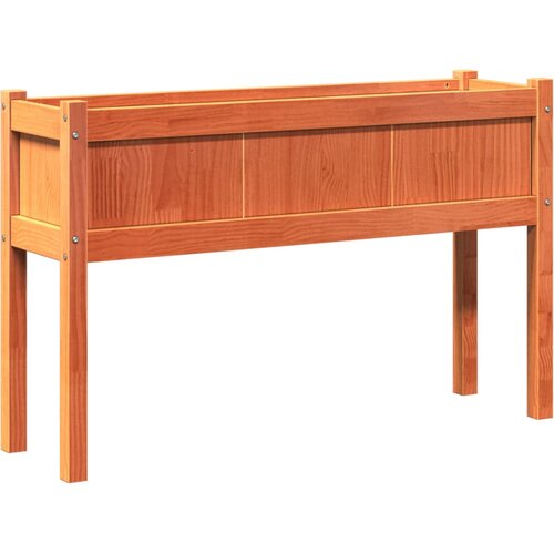  Vrtna sadilica s nogama vo&amp;scaron;tano smeđa 110x31x70 cm od borovine Slike