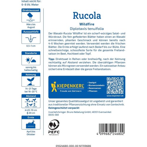  Rukola "Wildfire" - 1 pkt. Cene