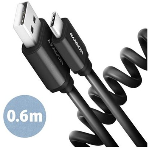 Axagon CC USB CM 2.0 <> USB AM, 0,6m, Crna,Twister,BUCM-AM10TB, AXA Cijene