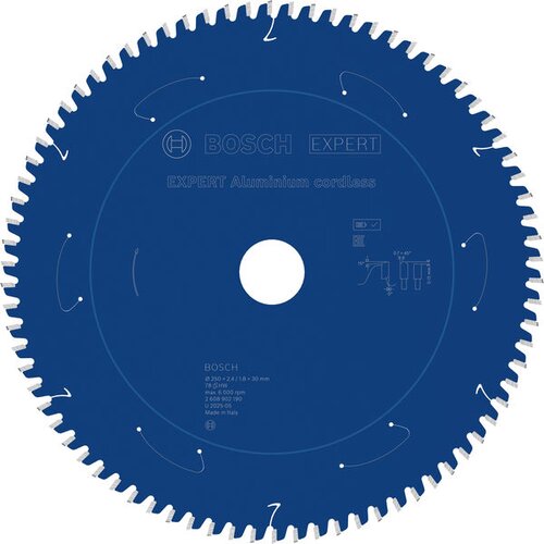 Bosch aku list testere za aluminijum expert 2608902190, 250 mm, 78T Cene