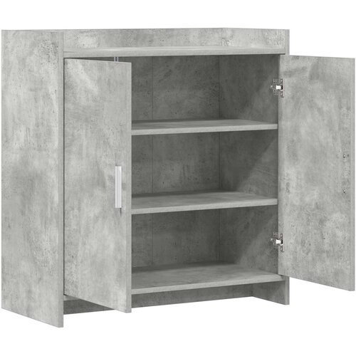  Kreveta Betonska siva 72 x 36 x 80 cm Konstruirano drvo Slike