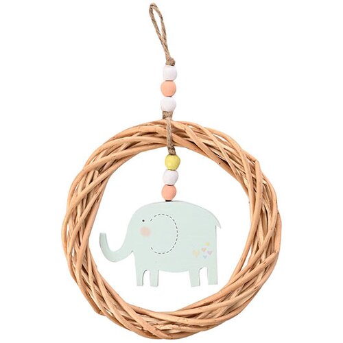 Widdop & Co. Petit Cheri - Viseći ukras - Petit Cheri, Elephant in Wicker Circle Cene