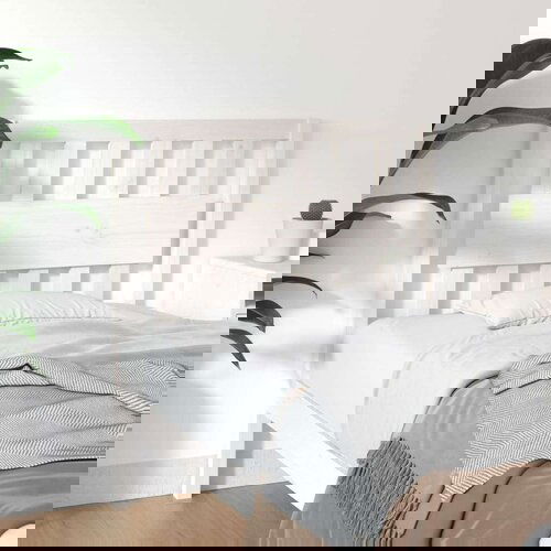  Uzglavlje za krevet bijelo 95 5x4x100 cm od masivne borovine Cene