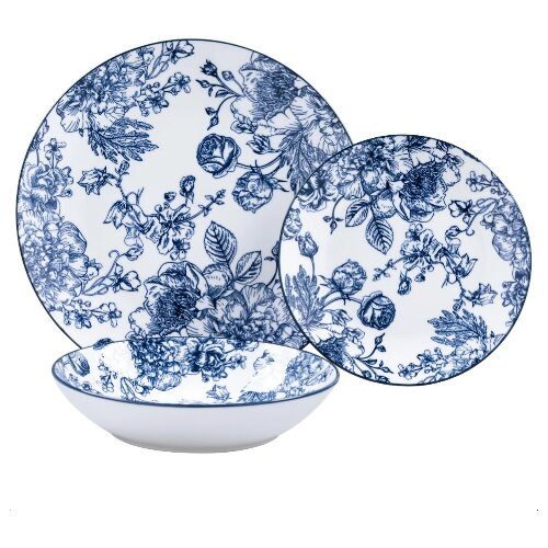  dimo servis za ručavanje plavi porcelan, set za 6 osoba Cene