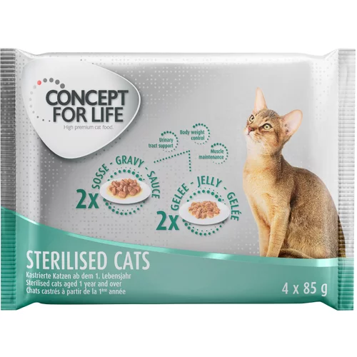 Concept for Life poskusno pakiranje - 4 x 85 g - All Cats