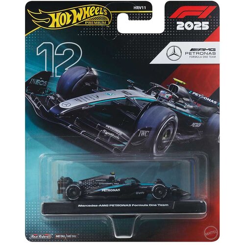 Mattel Hot Wheels Premium: Kimi Antonelli Mercedes &scaron;t. 12 dirkalnik Formule 1 1/64 - Cene